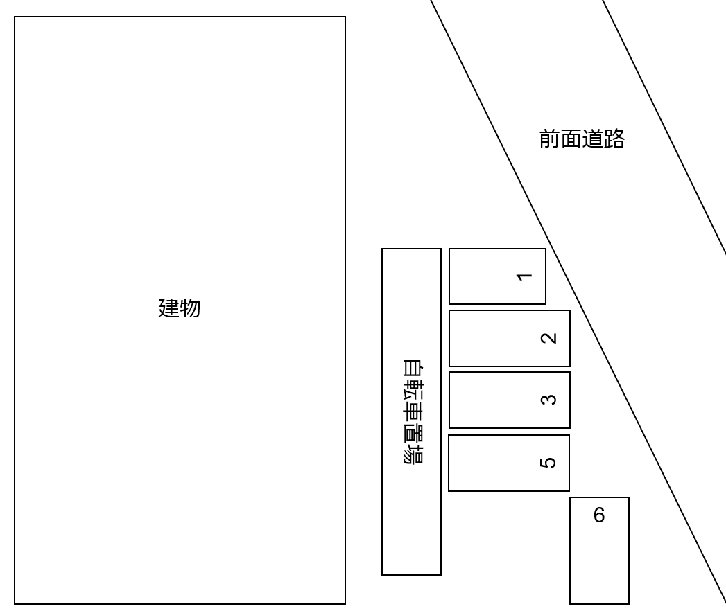 ラポート柳田の駐車配置図