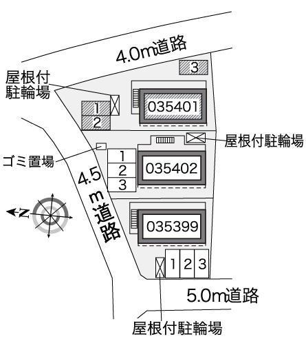 ラピスＣ(35401)の駐車配置図
