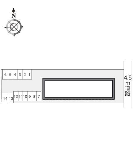 小向(13668)の駐車配置図