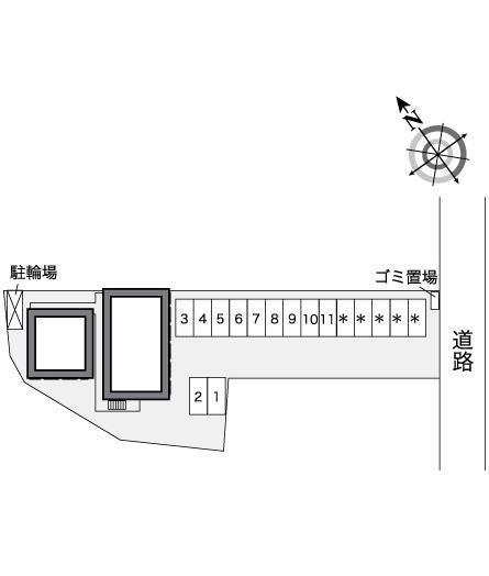 レオ　スバル(25388)の駐車配置図