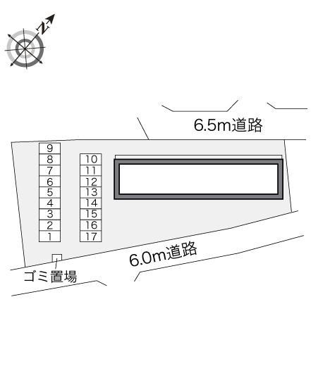 白土(20535)の駐車配置図