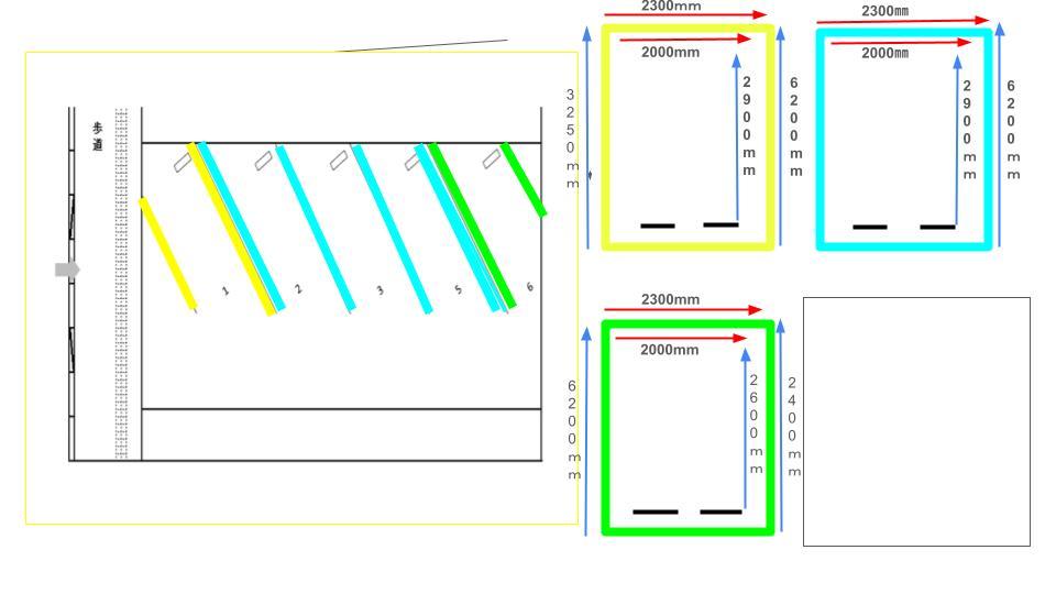 本町１丁目Ｉパーキングの駐車配置図