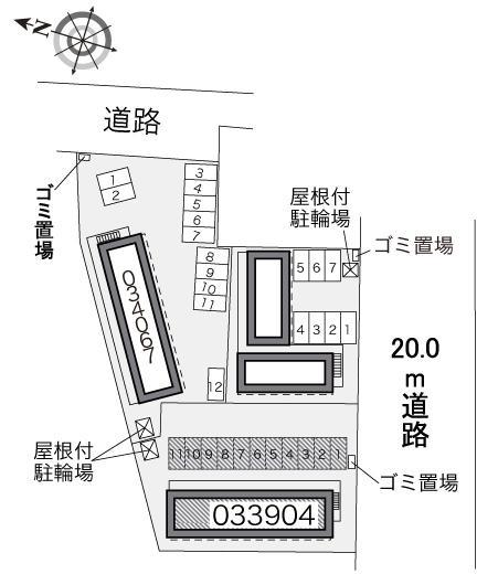アマーレ　サッポロⅡ(33904)の駐車配置図