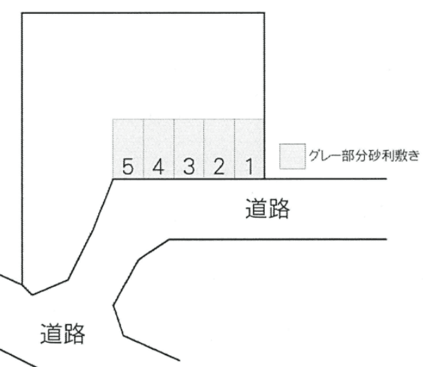 みどりの南K駐車場の駐車配置図
