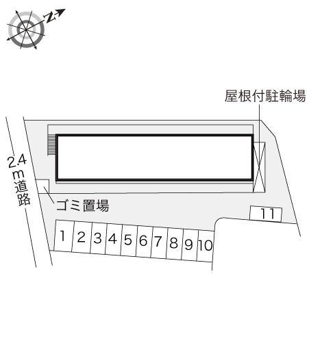 エクセレント３号館(17641)の駐車配置図