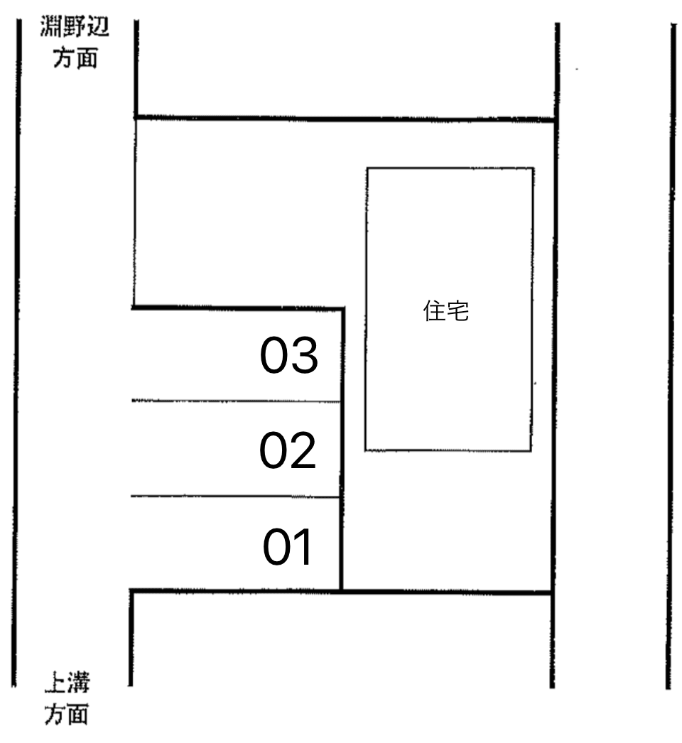 弥栄２丁目駐車場の駐車配置図