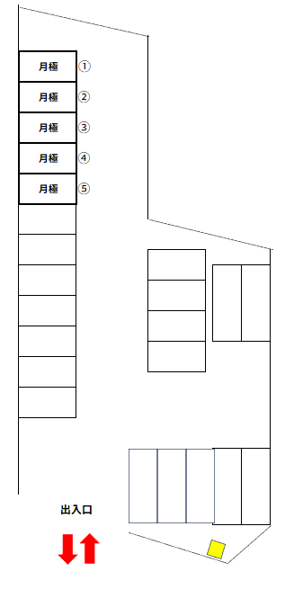 立川幸町第2の駐車配置図