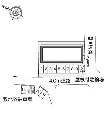 やすらぎ(30550)の駐車配置図