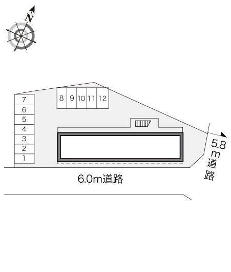 シーグラース(19051)の駐車配置図