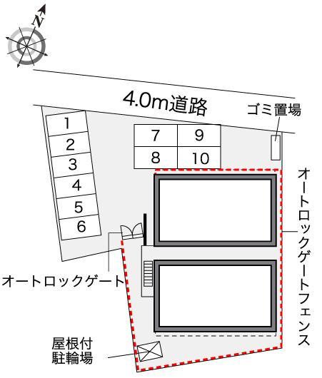 メゾン　ローリエ２(40928)の駐車配置図