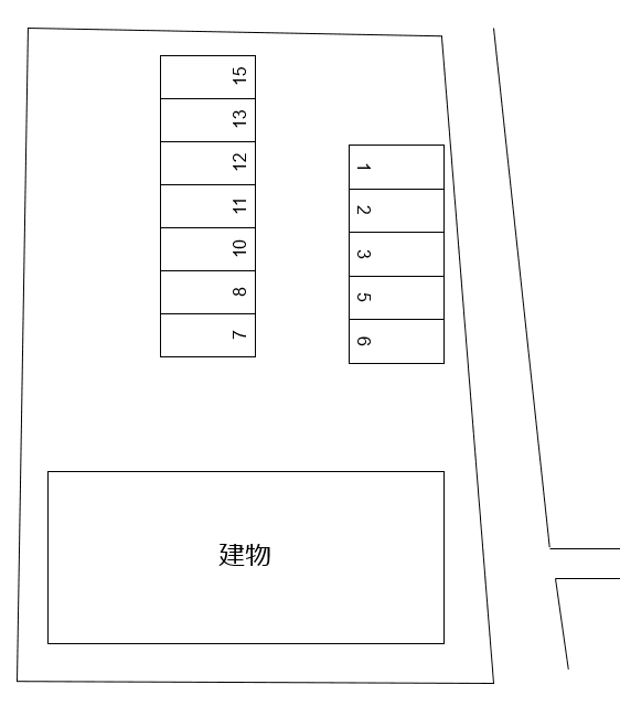 Ｍａｉｓｏｎ ｌａ Ｃａｍｐａｇｎｅ別駐車場の駐車配置図