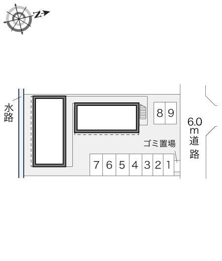 イーストＫⅢ(17413)の駐車配置図