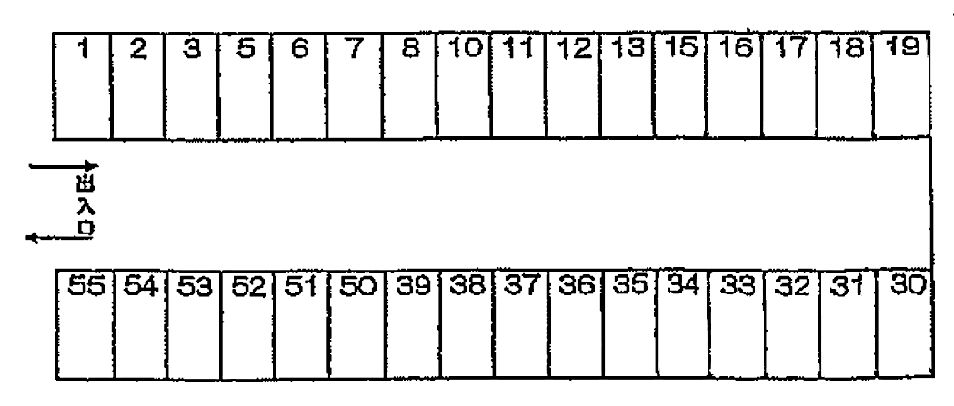 パーキング 橋目 Ⅰの駐車配置図