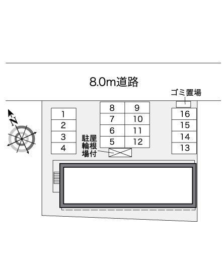 桜(25668)の駐車配置図