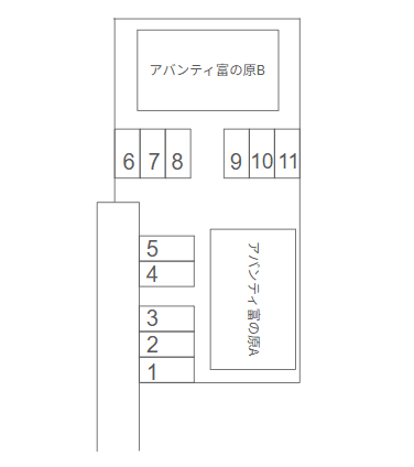 アバンティ富の原A・Bの駐車配置図