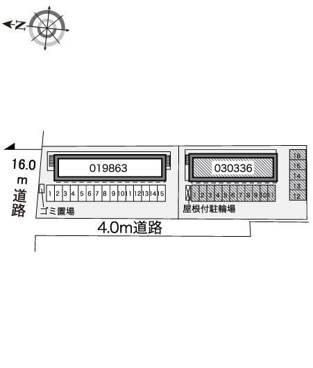 セジュールⅡ(30336)の駐車配置図