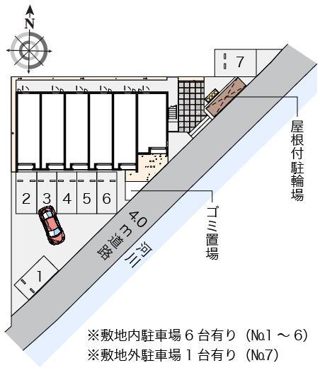 クレイノＦＫ(56647)の駐車配置図