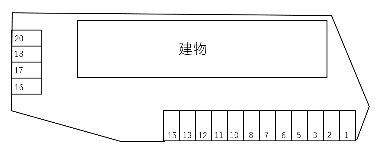 グレイドの駐車配置図