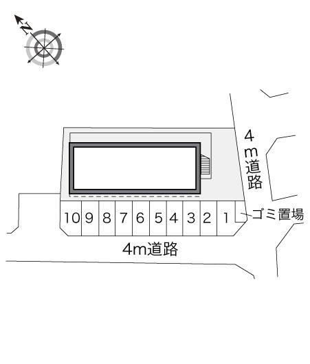 ソレーユ(15376)の駐車配置図