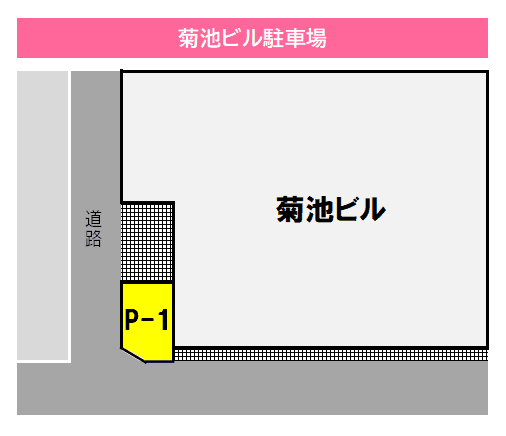 菊池ビル駐車場の駐車配置図