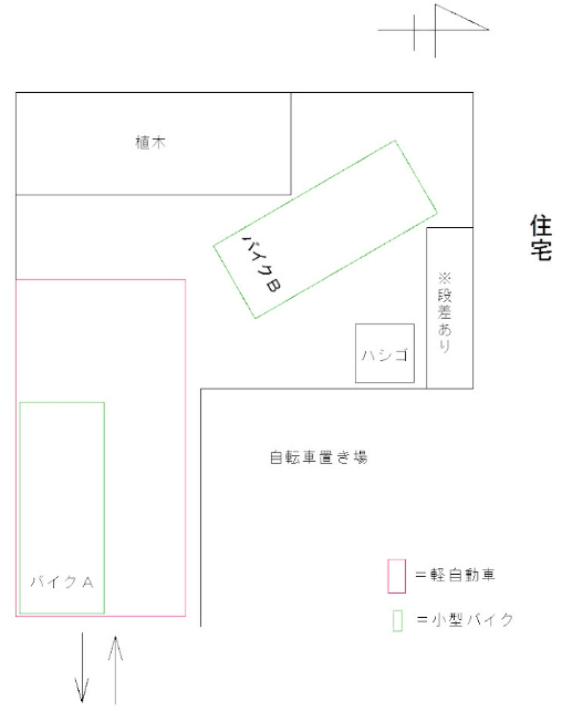 FK光が丘１丁目駐車場の駐車配置図