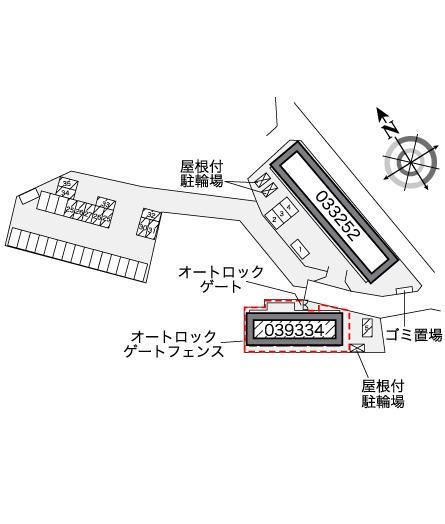 クレール光優Ⅱ(39334)　敷地外駐車場の駐車配置図