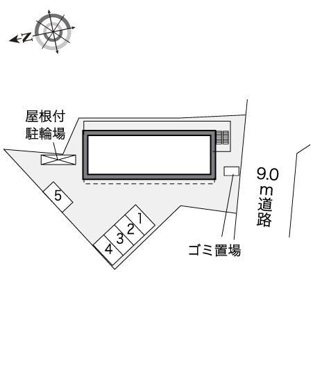 エクセルハイムⅡ(41257)の駐車配置図
