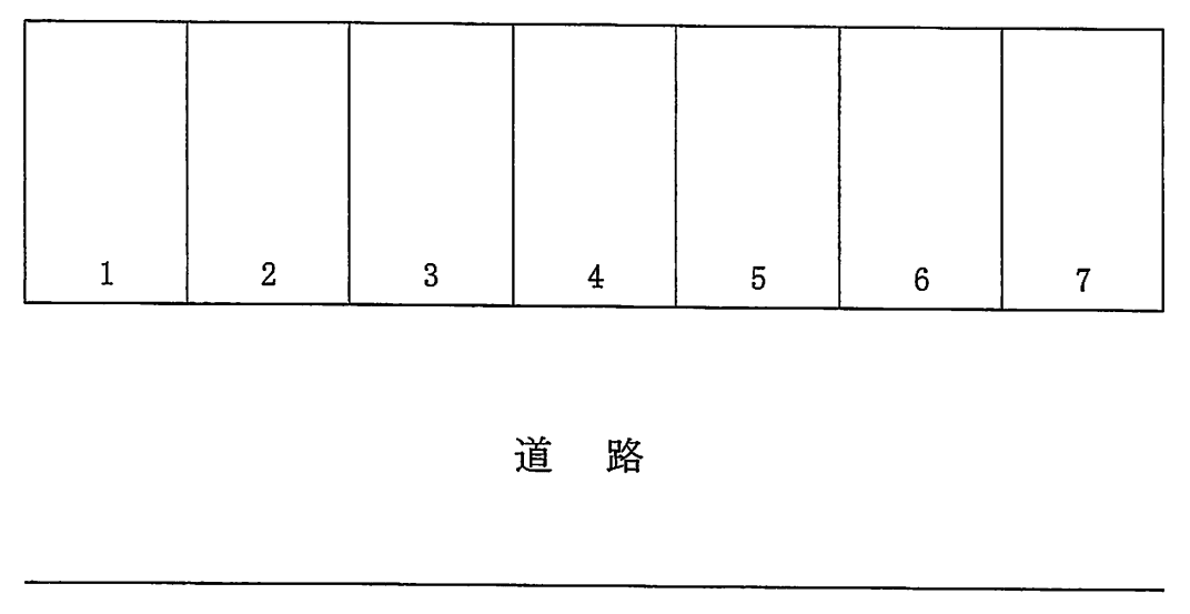 加瀬ガレージの駐車配置図