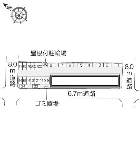 野村第一(29712)の駐車配置図