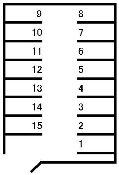 平野駐車場の駐車配置図