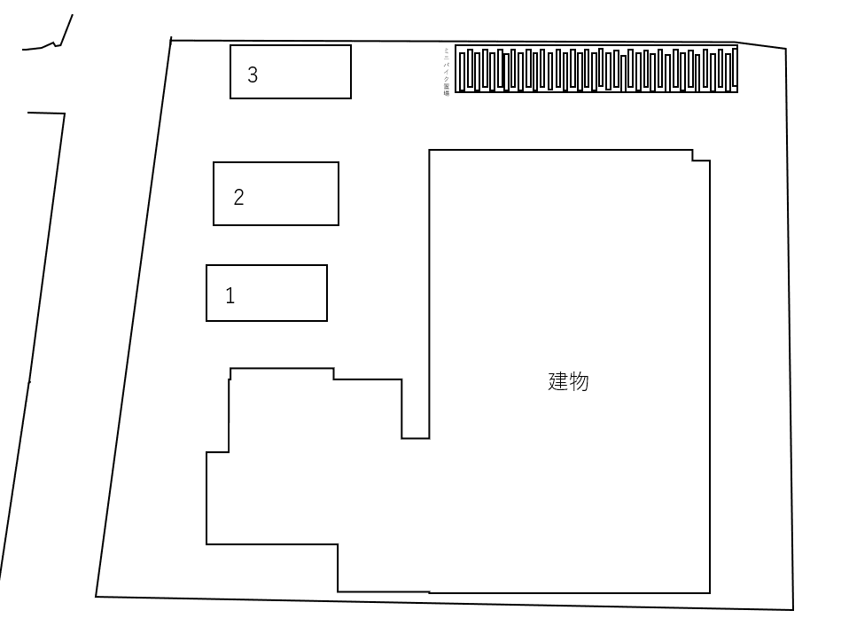 ラフィスタ大山の駐車配置図