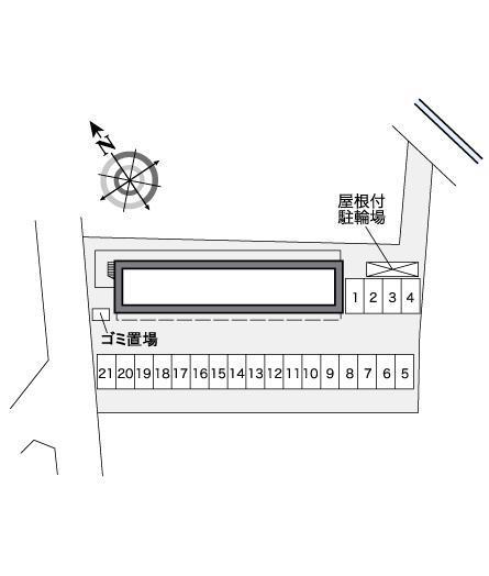 秀(26699)の駐車配置図