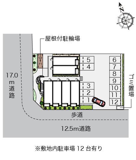 輝(53546)の駐車配置図