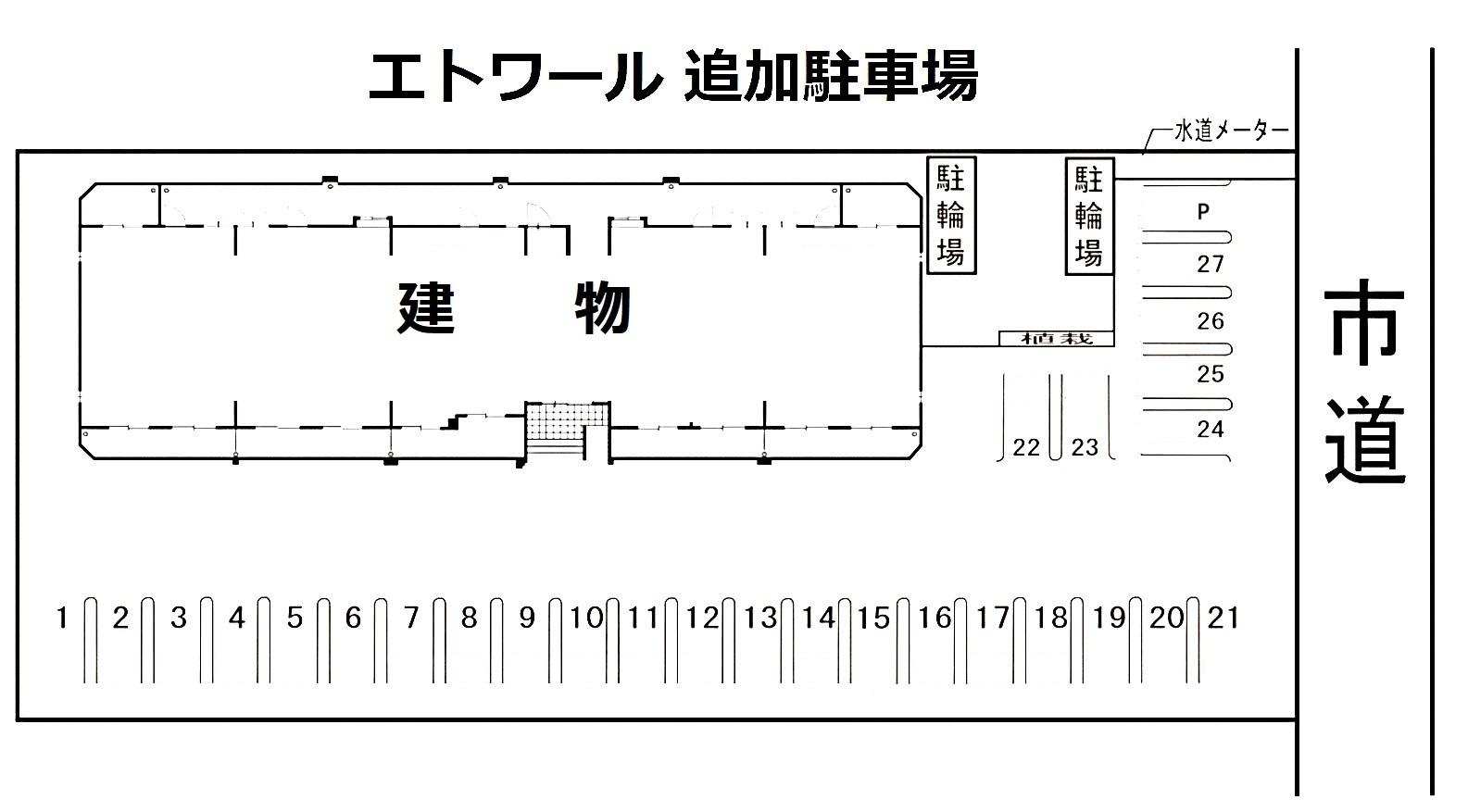 エトワール　追加駐車場の駐車配置図