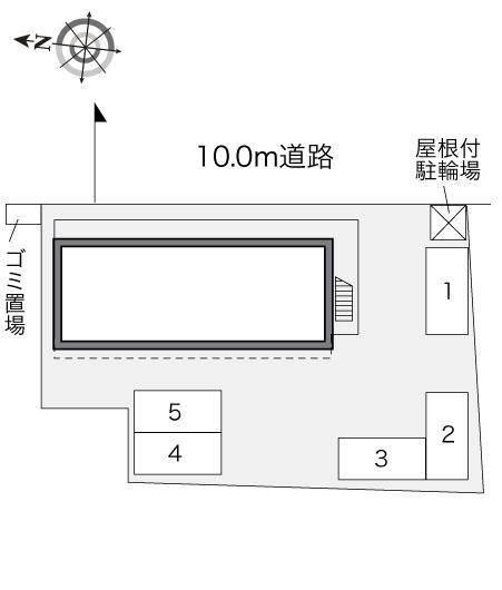 レストⅢ(24789)の駐車配置図