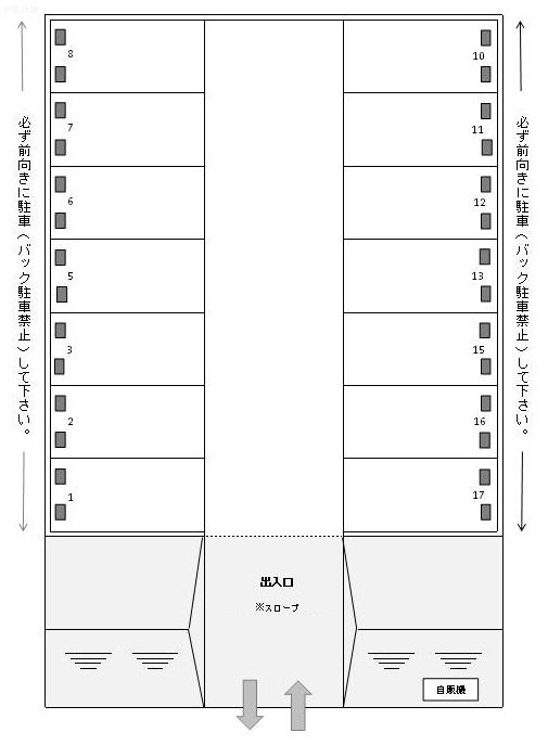 J-007の駐車配置図