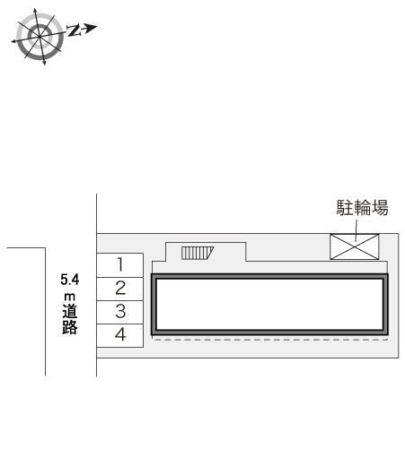 アクアフラッツ(16881)の駐車配置図