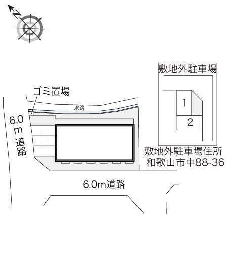 仲(21172)　敷地外駐車場の駐車配置図