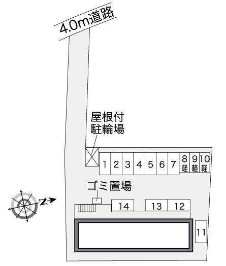 グレイスパディ(38761)の駐車配置図