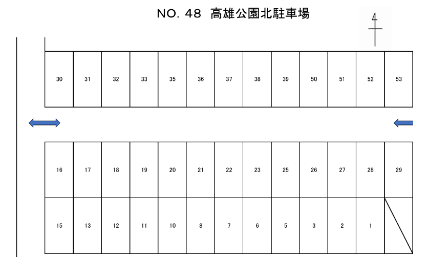 扶桑-48の駐車配置図