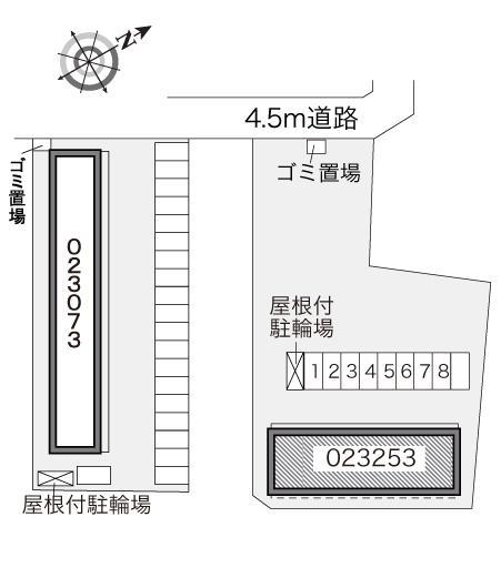 ＳＡＫＡＥ(23253)の駐車配置図