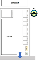 ヴェルジュ白銀の駐車場