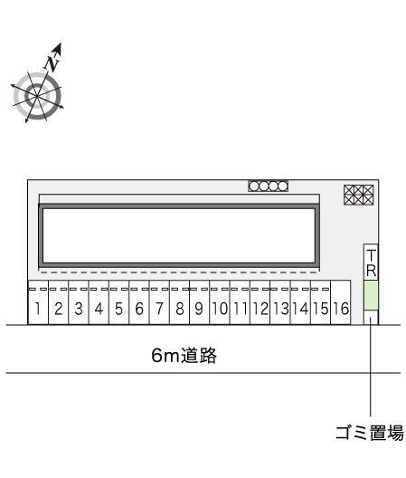 クレール(10863)の駐車配置図
