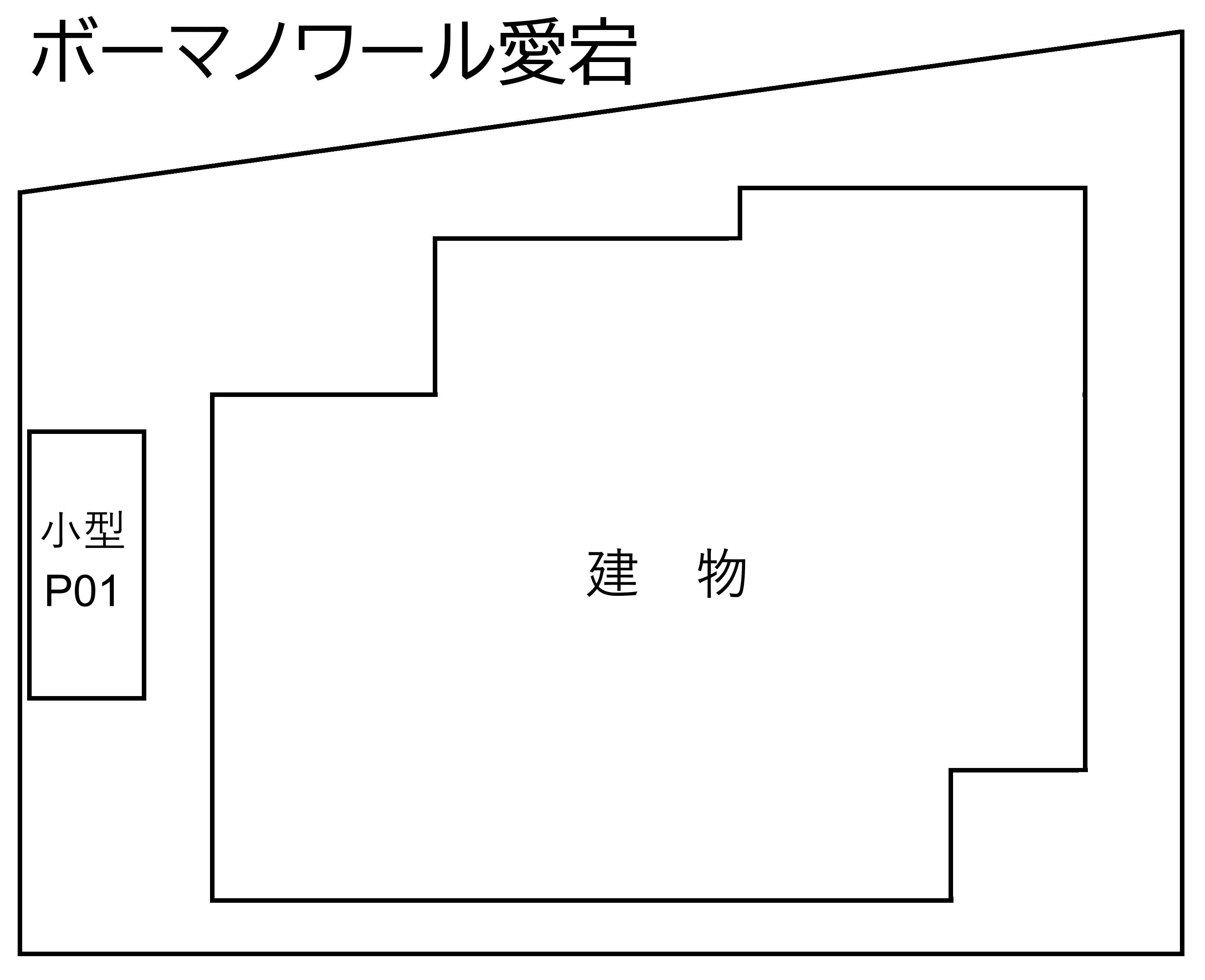 ボーマノワール愛宕の駐車配置図