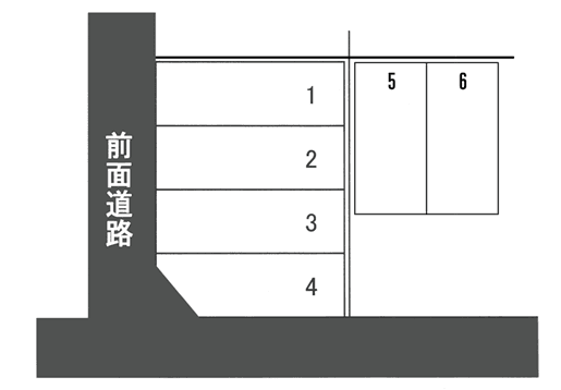 宮田町5番駐車場の駐車配置図