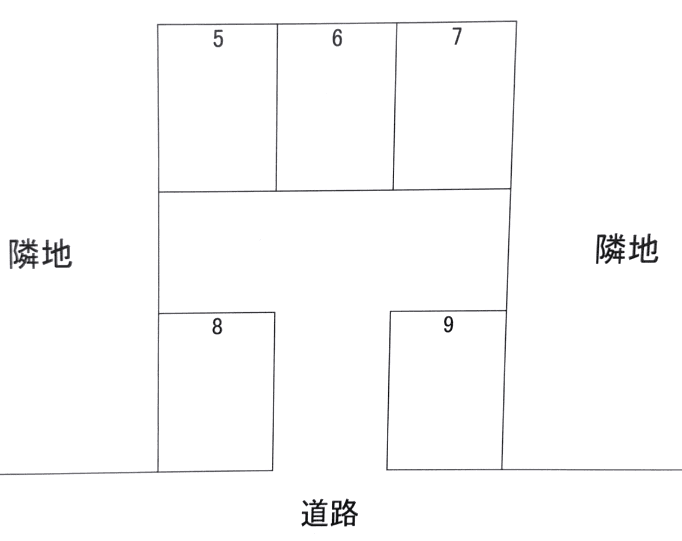 一文字第2駐車場の駐車配置図