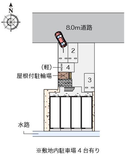 ポートデュヒロ(46244)の駐車配置図