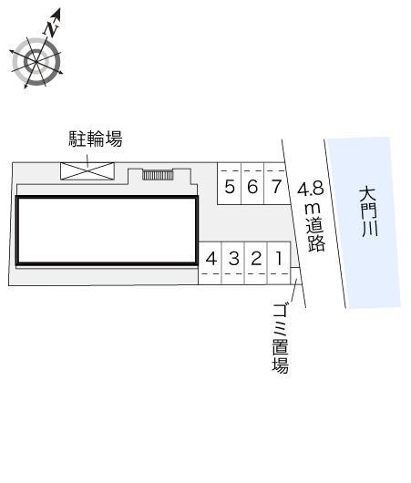 エスコート(22123)の駐車配置図