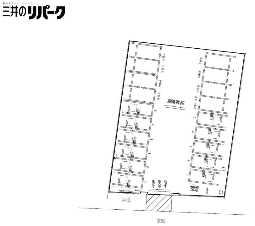 小金井本町５丁目第５の駐車配置図