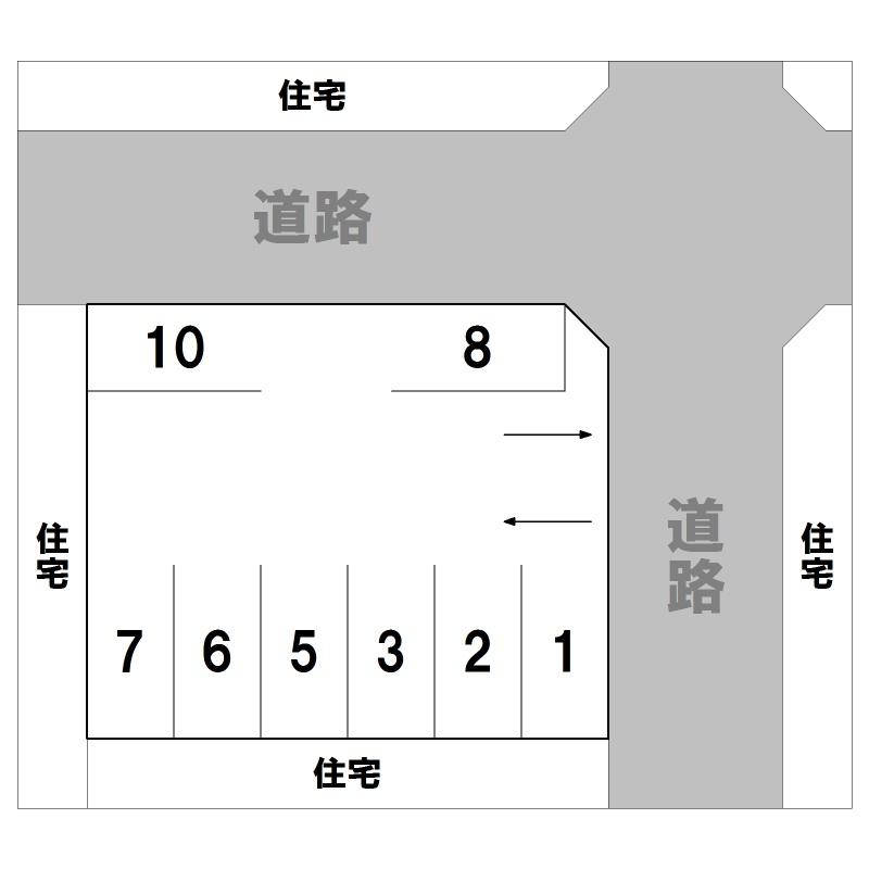 KYパーキングの駐車配置図